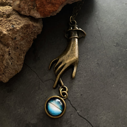 Hands of Creation Galaxy Pendant Necklace
