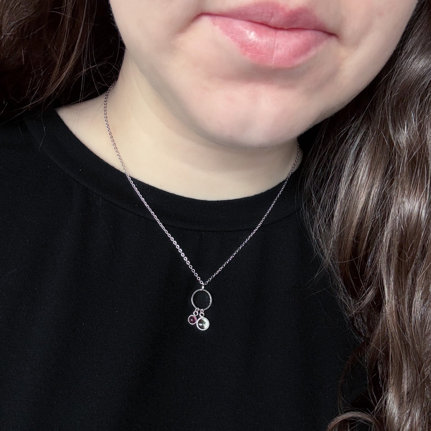 My Moon Birthstone Necklace