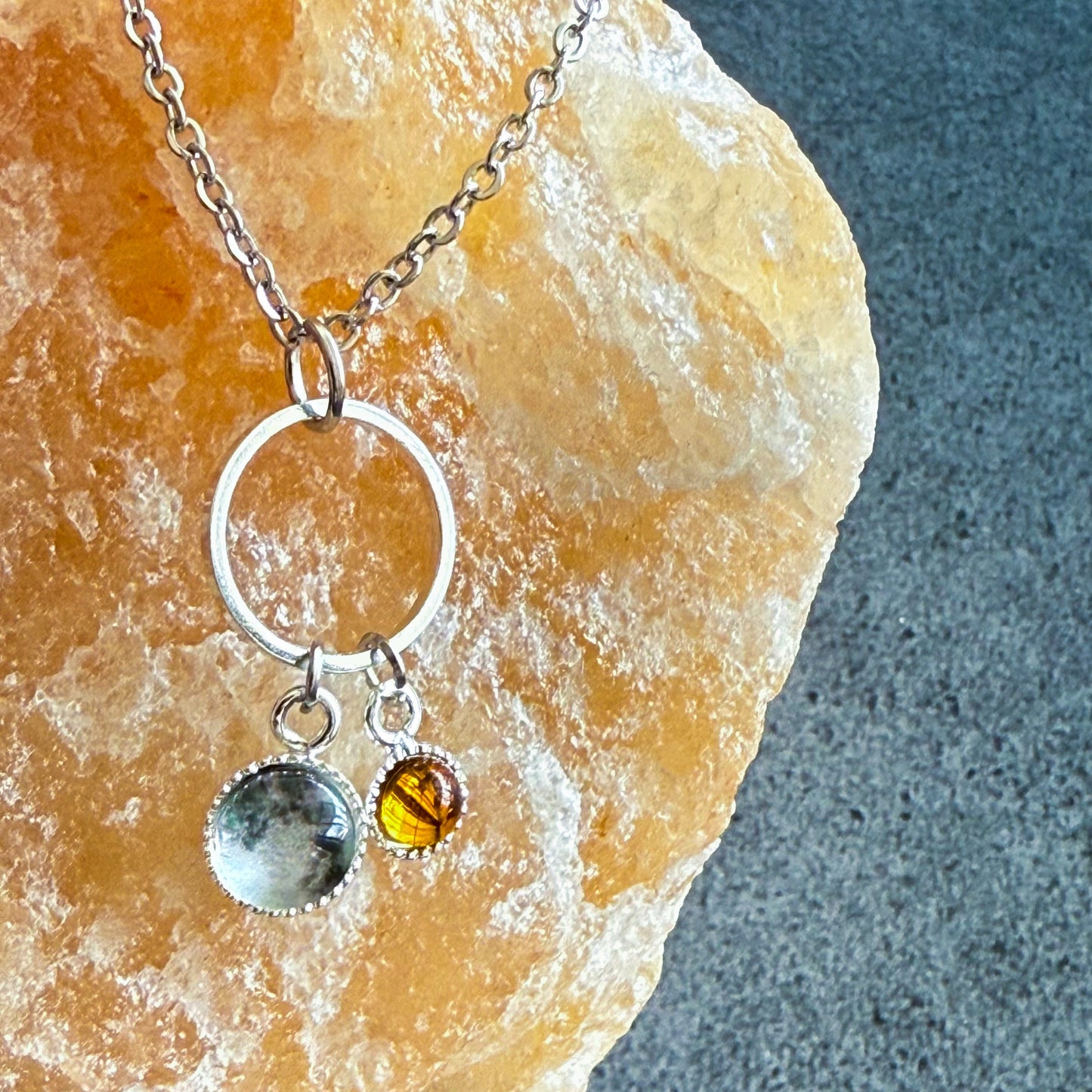 My Moon Birthstone Necklace