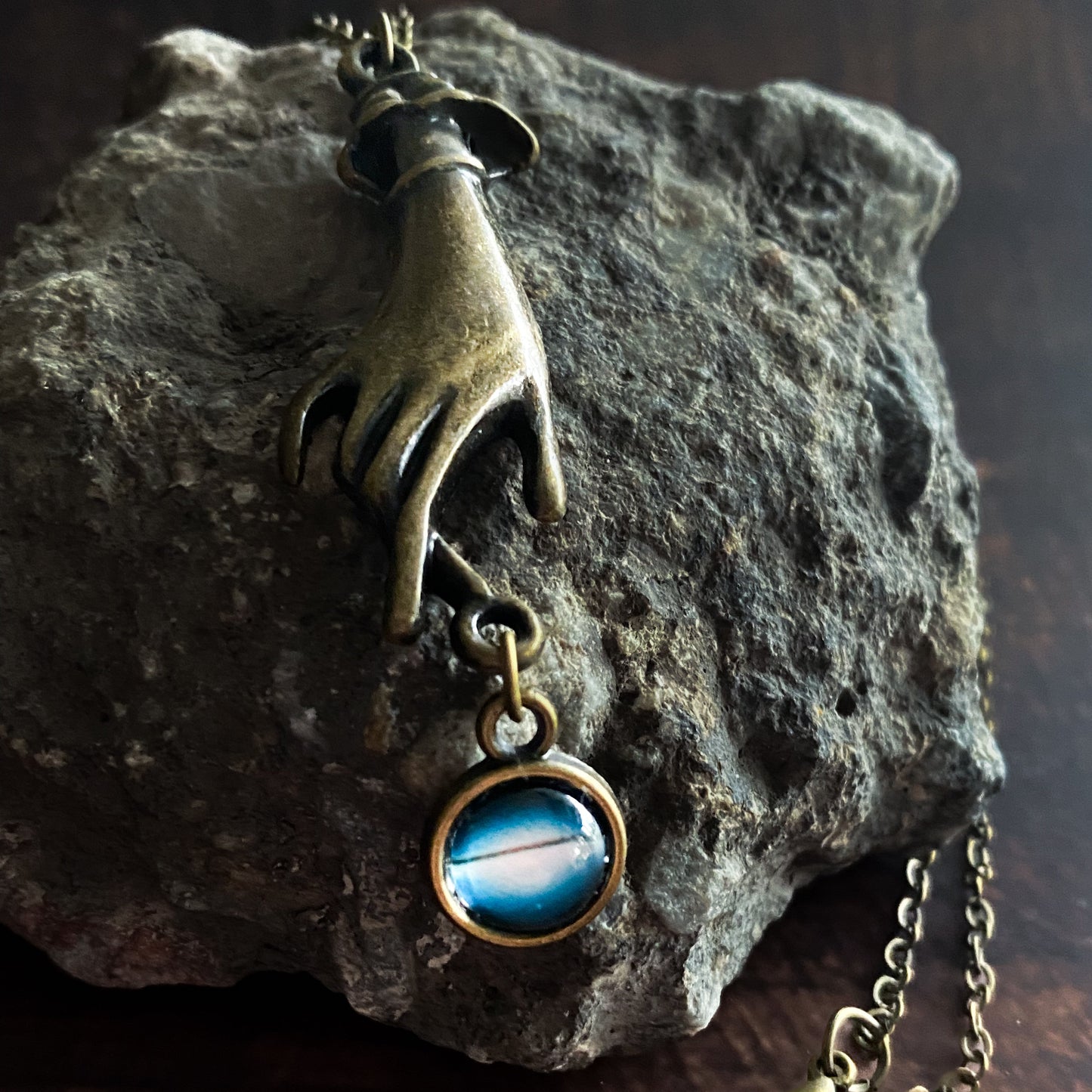 Hands of Creation Galaxy Pendant Necklace