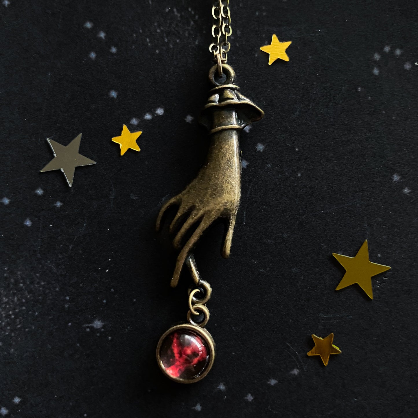 Hands of Creation Galaxy Pendant Necklace