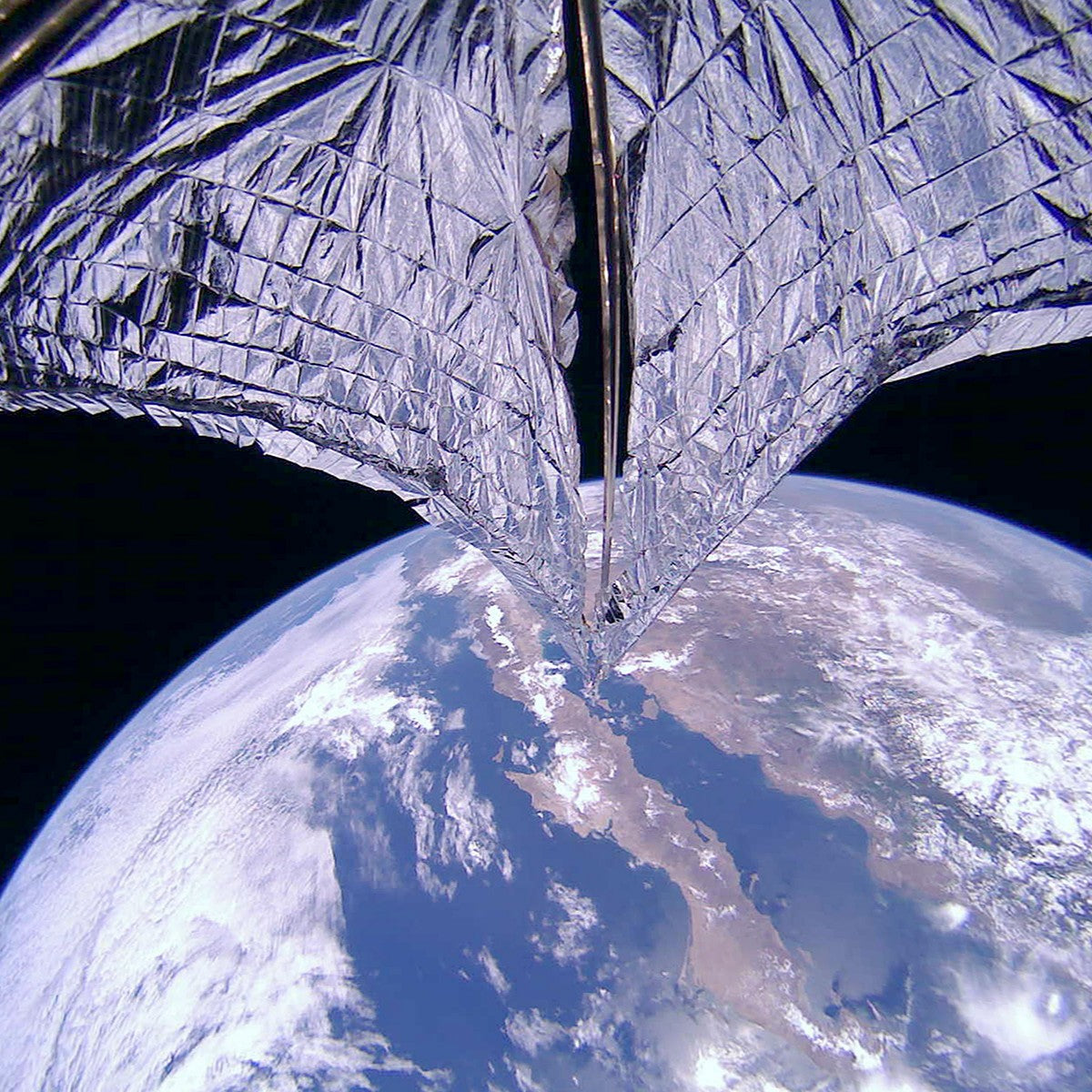 Planetary Society LightSail Rectangle Necklace - Sail Necklace Yugen Handmade