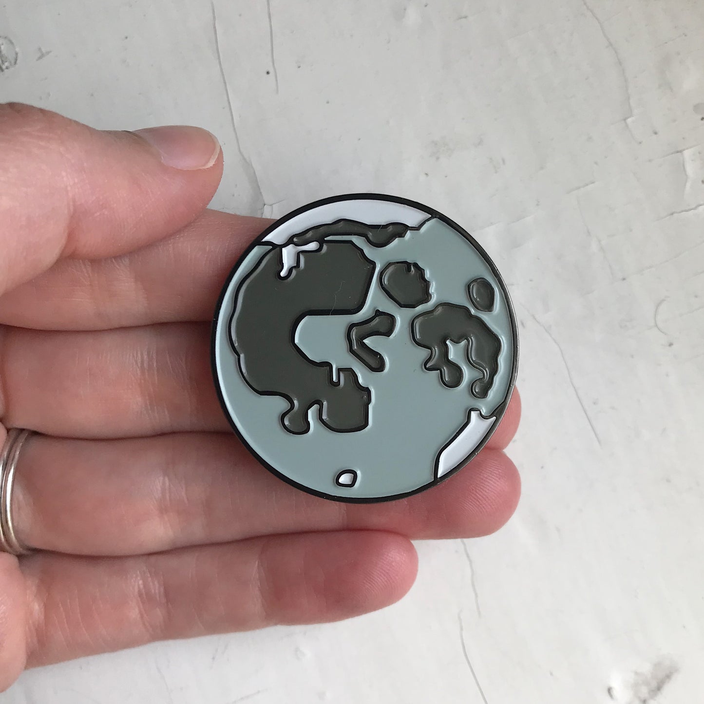 Full Moon Enamel Pin Enamel Pin Yugen Handmade