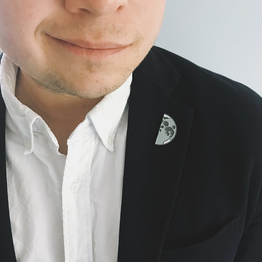 Moon Phases Enamel Pin Set of 5 Enamel Pin Yugen Handmade