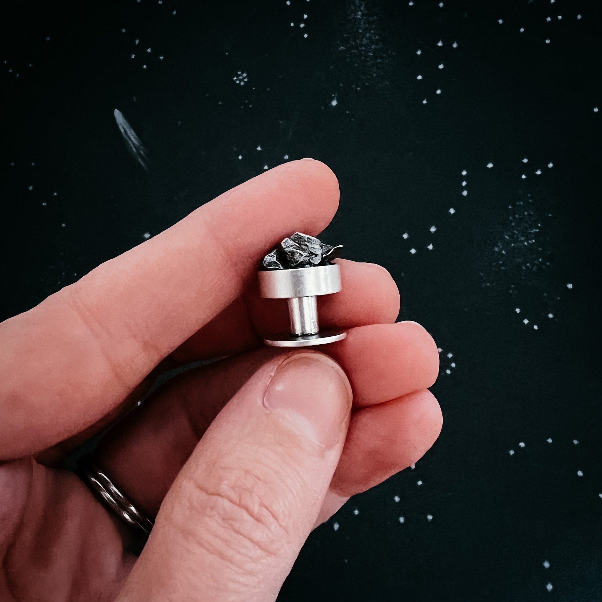 Cufflinks with Authentic Meteorite Cufflinks Yugen Handmade