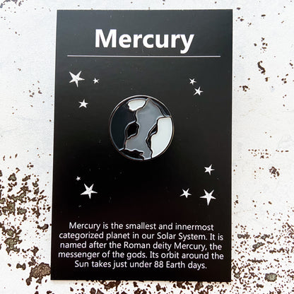 Mercury Enamel Pin Enamel Pin Yugen Handmade   
