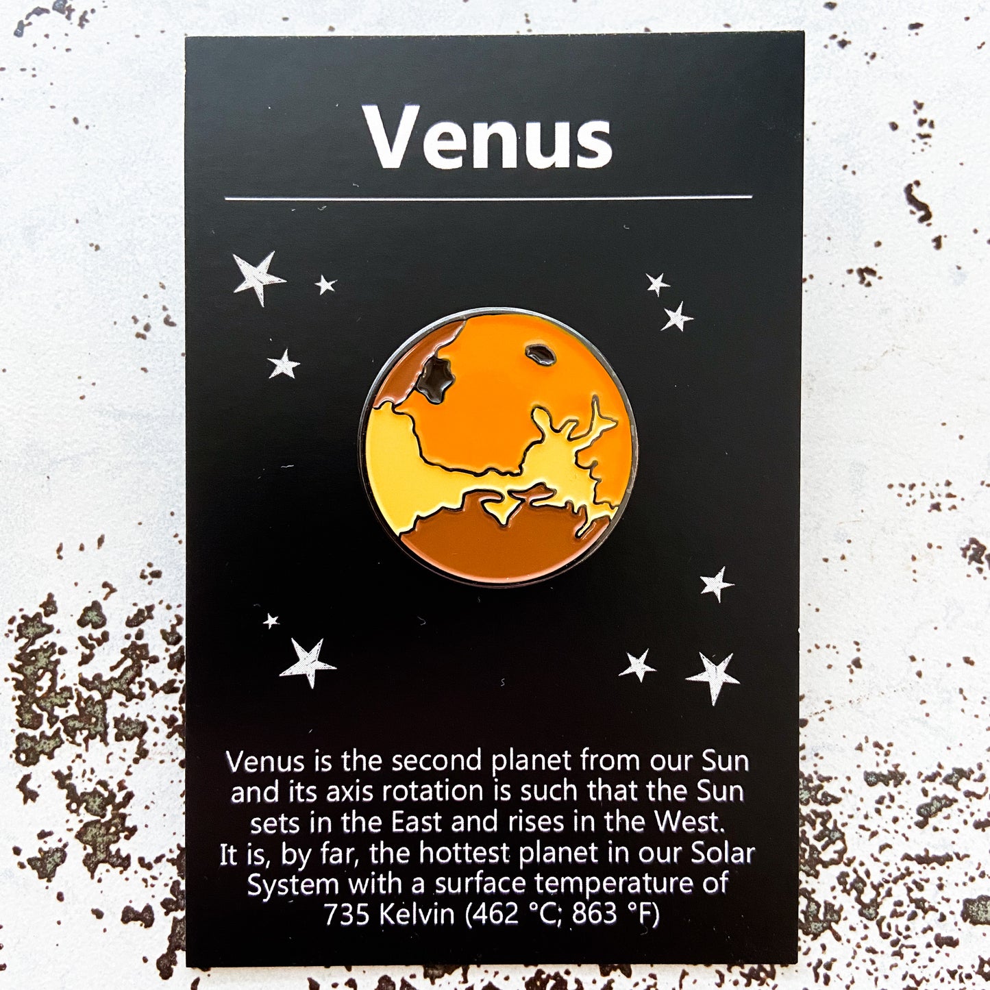 Venus Enamel Pin Enamel Pin Yugen Handmade
