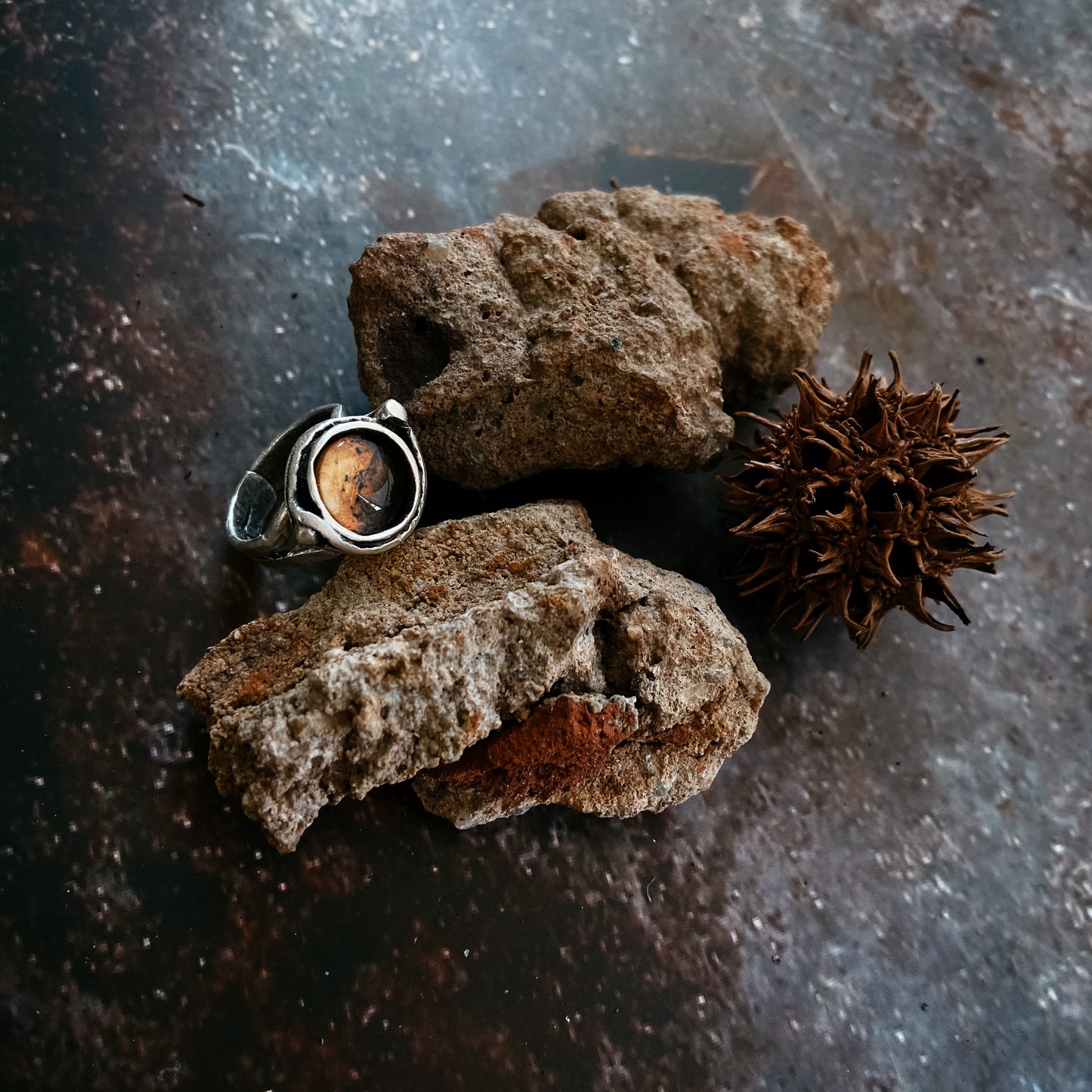 Mars and Moons Ring Ring Yugen Handmade