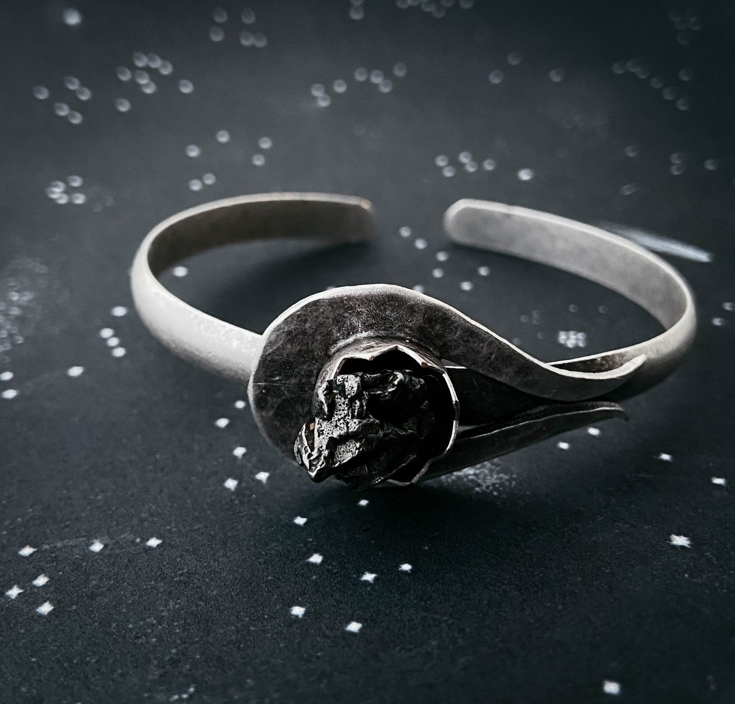 Comet Meteorite Cuff Bracelet Bracelet Yugen Handmade
