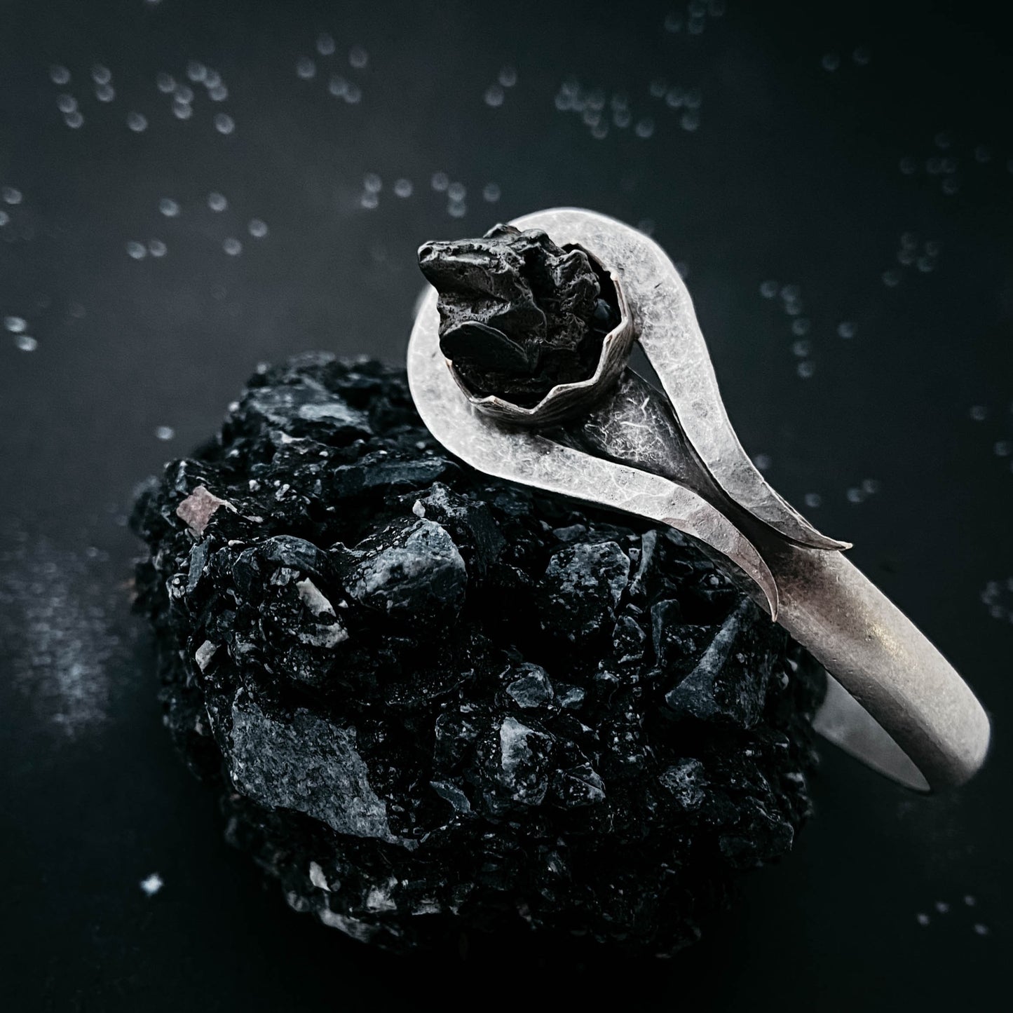 Comet Meteorite Cuff Bracelet Bracelet Yugen Handmade