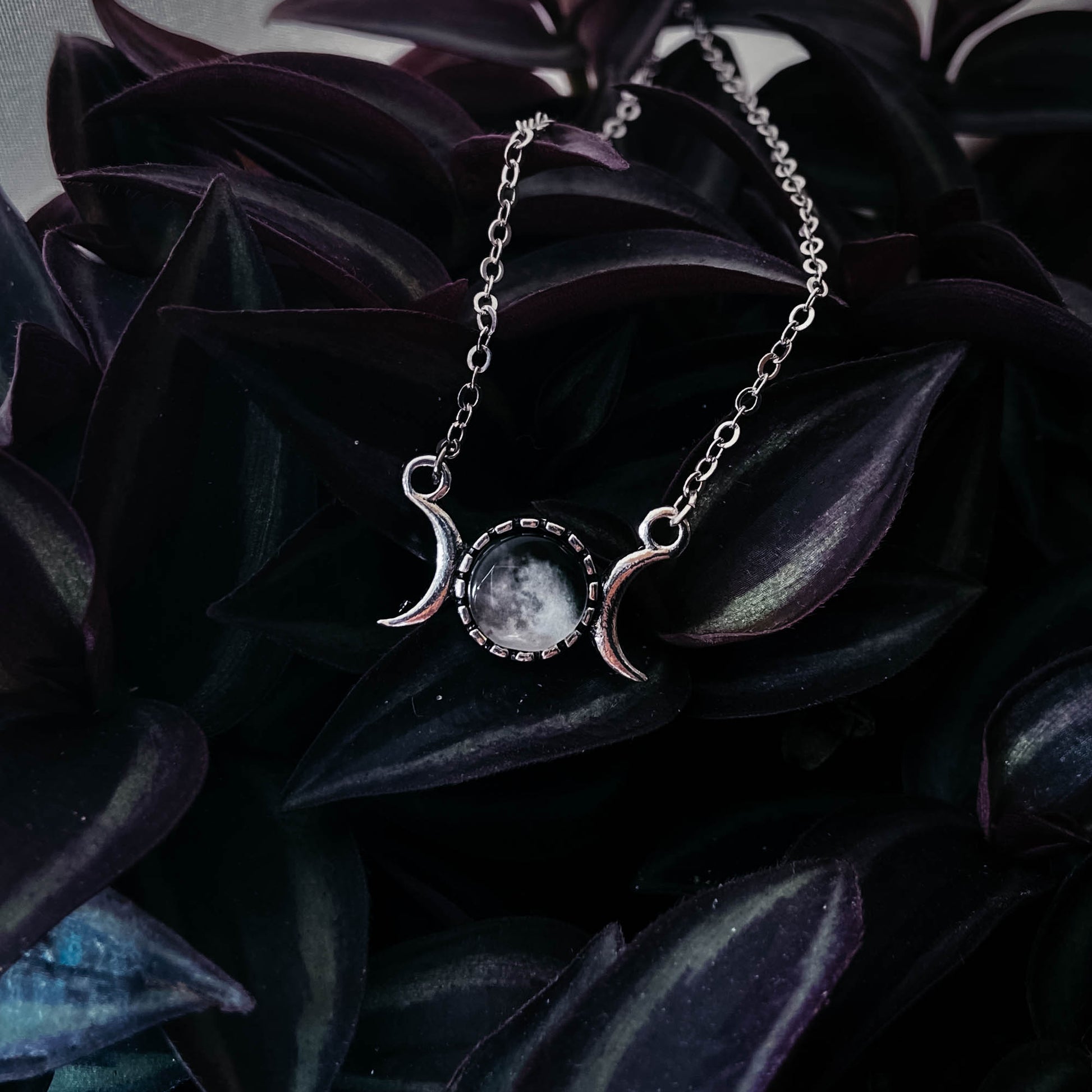 My Moon Crescent Petite Pendant Necklace Yugen Handmade