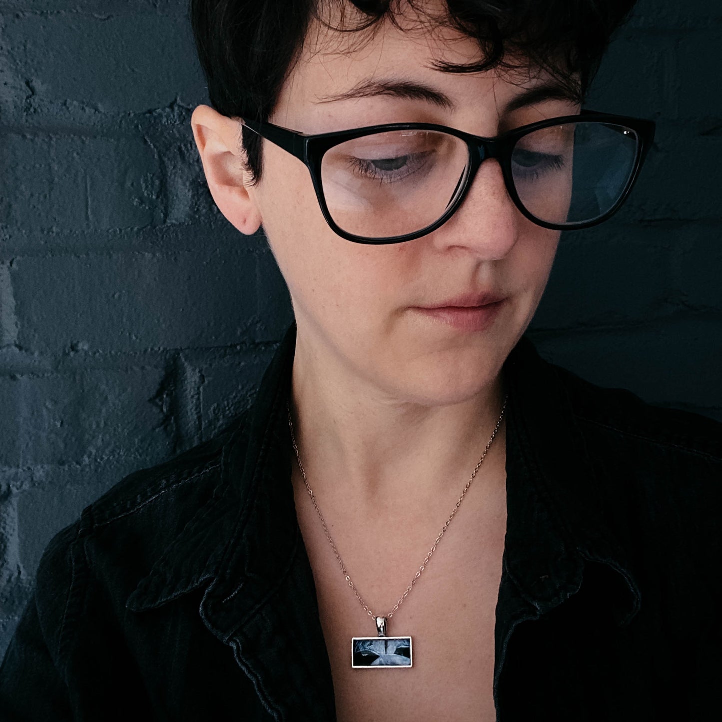 Planetary Society LightSail Rectangle Necklace - Sail Necklace Yugen Handmade