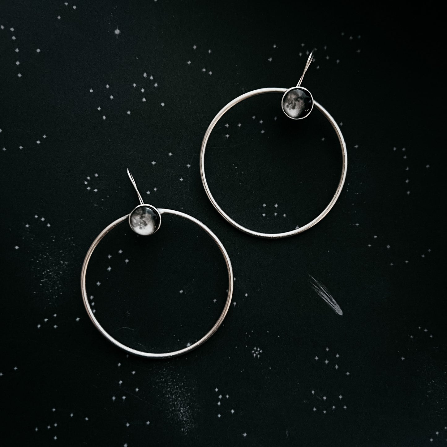 My Moon Large Hoop Earrings Earrings Yugen Handmade