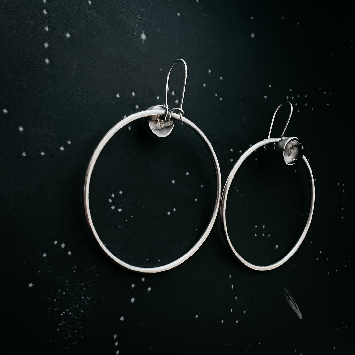 My Moon Large Hoop Earrings Earrings Yugen Handmade