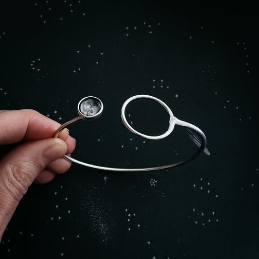 Personalized My Moon Bracelet with Circle Clasp Bracelet Yugen Handmade