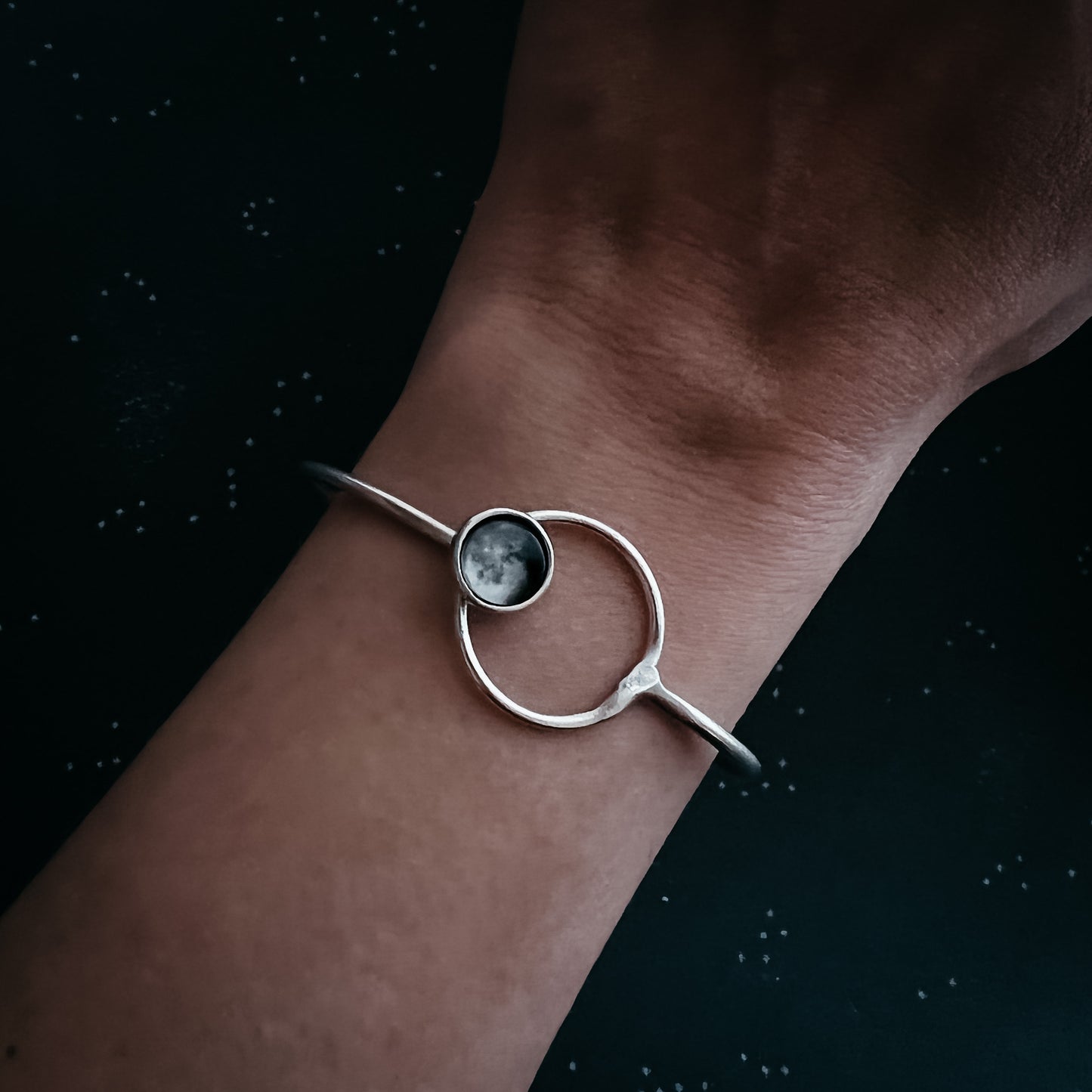 Personalized My Moon Bracelet with Circle Clasp Bracelet Yugen Handmade