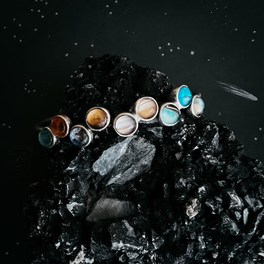 Tiny Planet Solar System Bracelet Bracelet Yugen Handmade