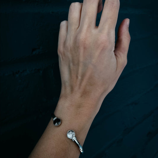 My Moon Cuff Bracelet - 2 Custom Moon Dates Bracelet Yugen Handmade