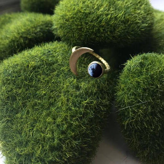 My Moon Crescent Shaped Custom Ring Ring Yugen Handmade