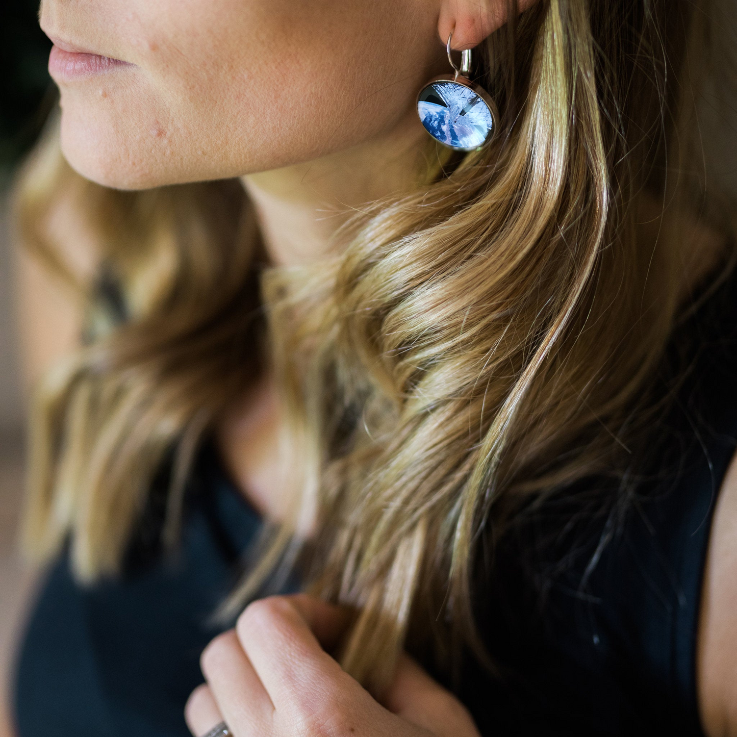 Interchangeable LightSail Planetary Society Earrings Earrings Yugen Handmade