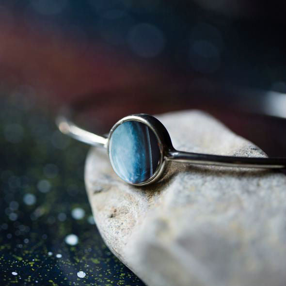 Solar System Stacked Bangle Set Bracelet Yugen Handmade Silver