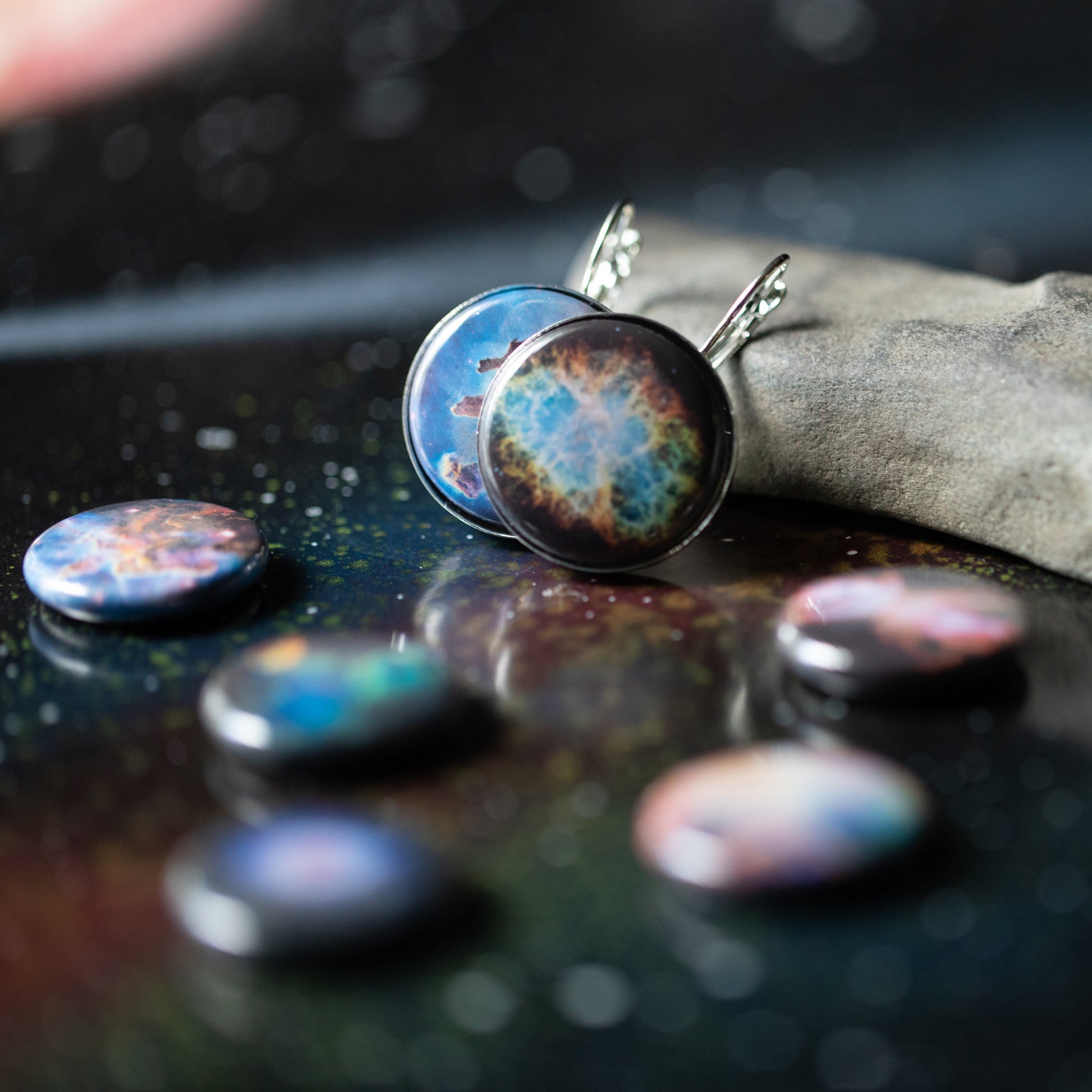 Interchangeable Nebula Earrings Earrings Yugen Handmade