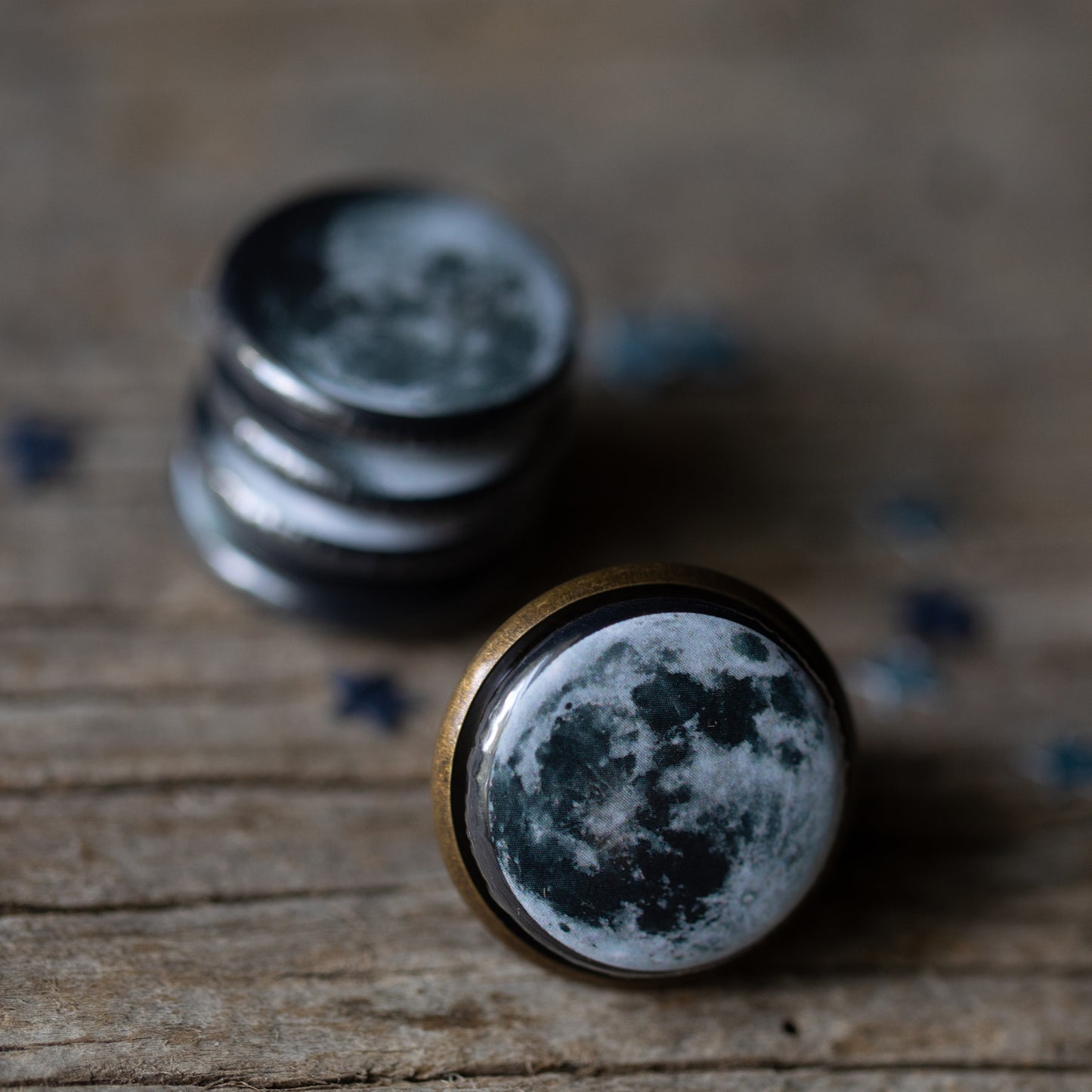 Interchangeable Moon Phase Ring Ring Yugen Handmade