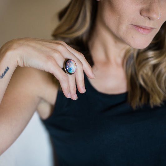 Interchangeable Nebula Ring Ring Yugen Handmade