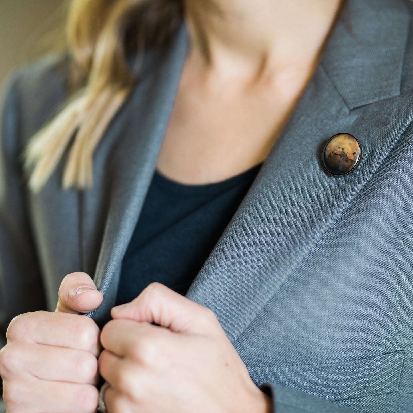 Interchangeable Solar System Lapel Pin Boutonniere / Pin Yugen Handmade   