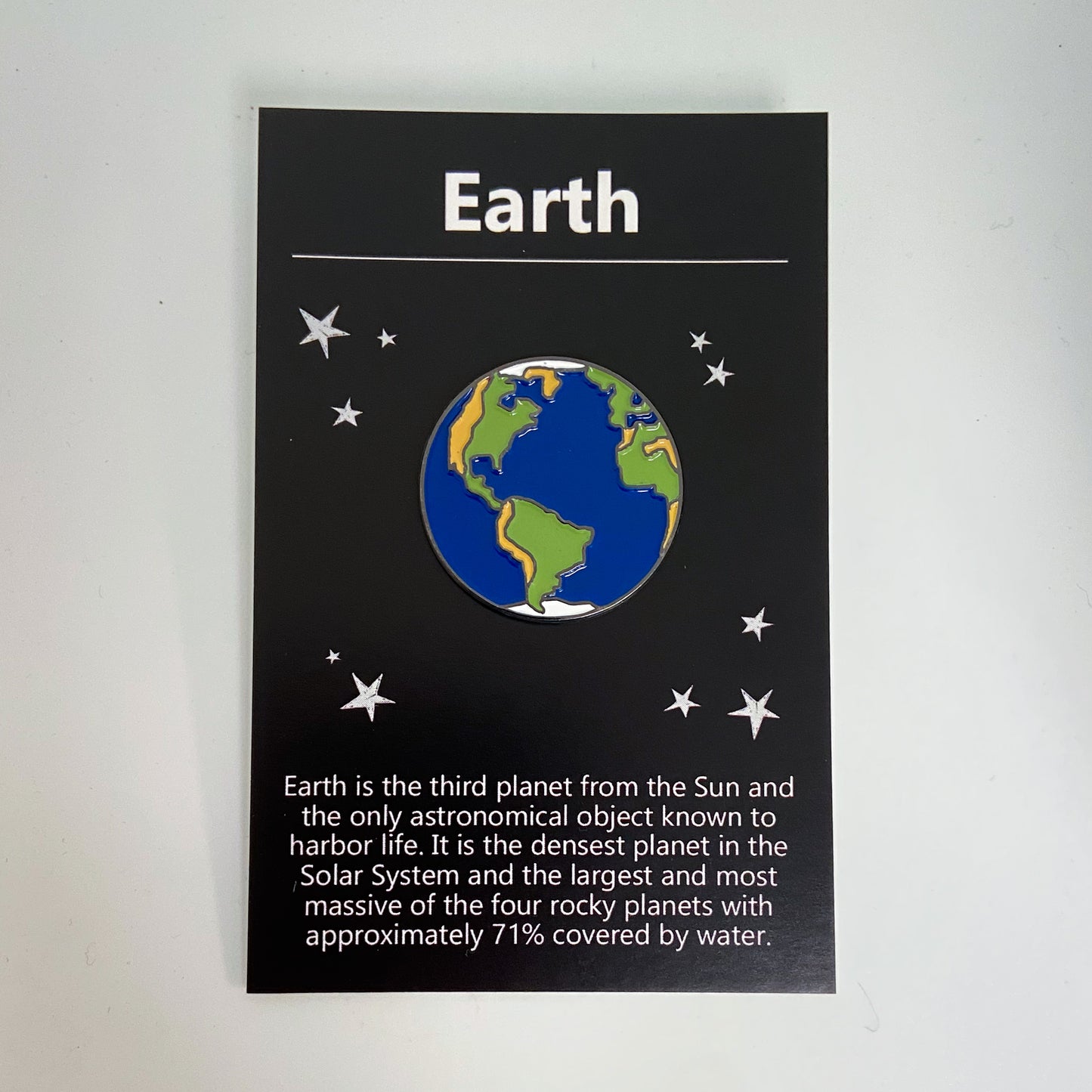 Earth Enamel Pin Enamel Pin Yugen Handmade   