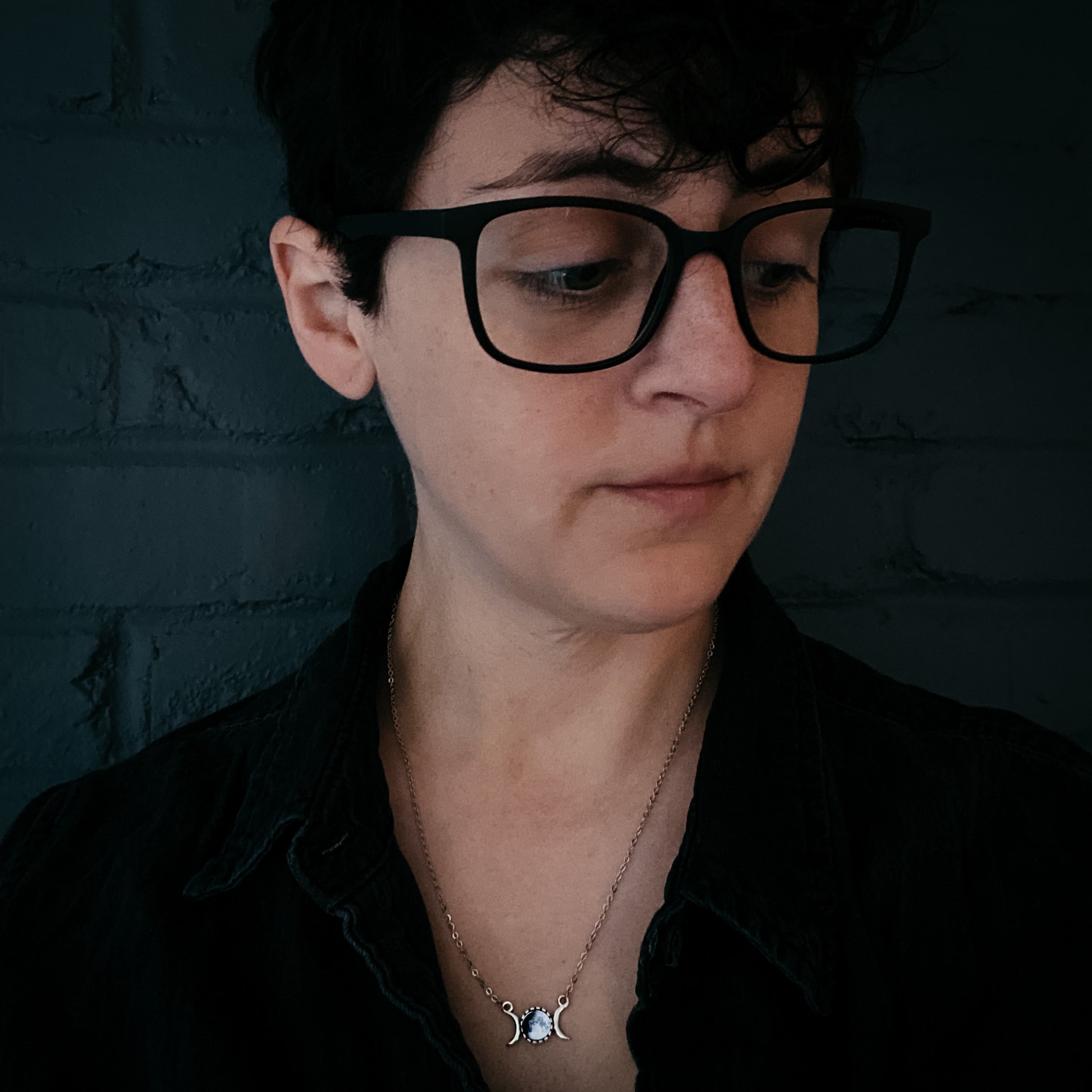 My Moon Crescent Petite Pendant Necklace Yugen Handmade