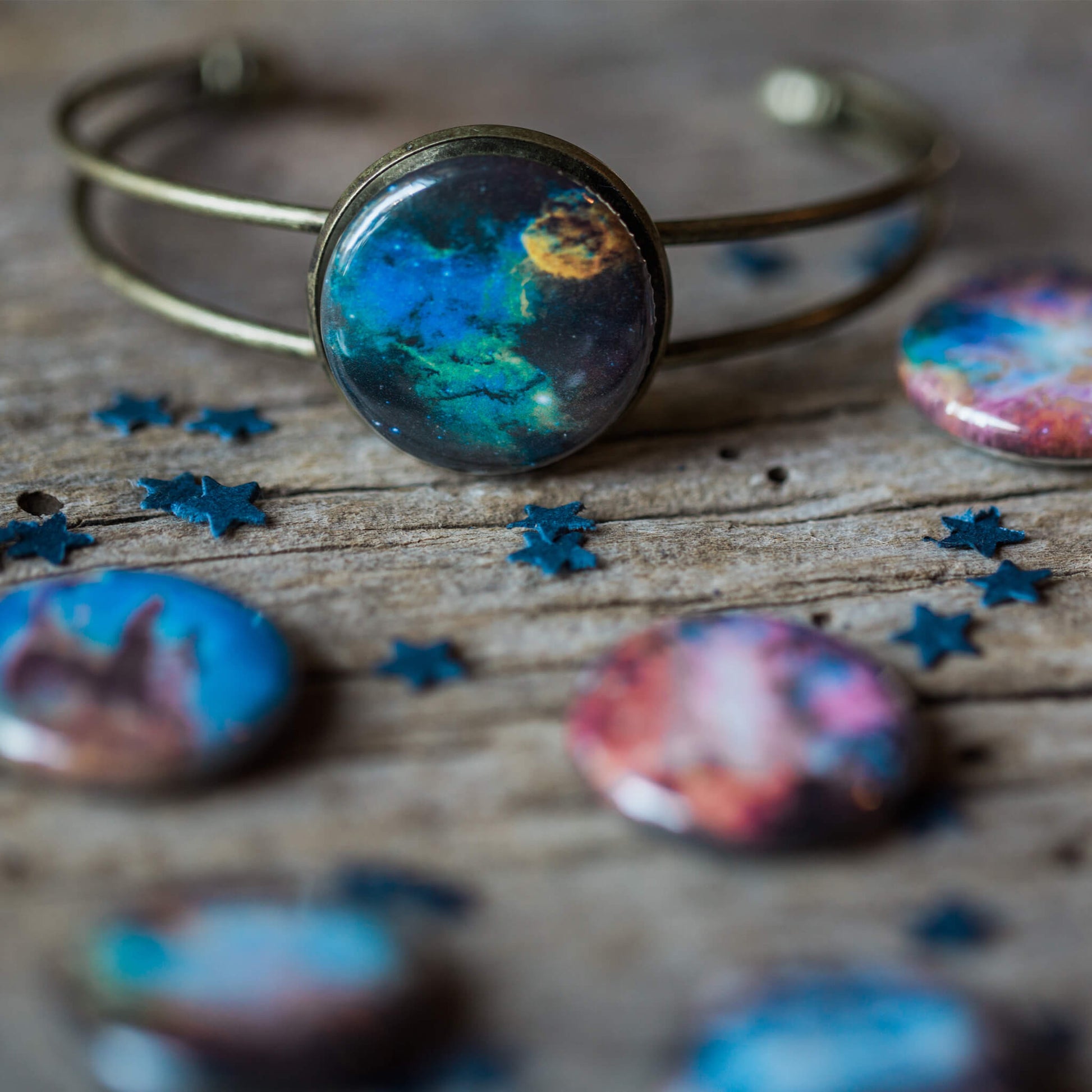 Interchangeable Nebula Cuff Bracelet Bracelet Yugen Handmade