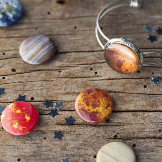 Interchangeable Solar System Cuff Bracelet Bracelet Yugen Handmade