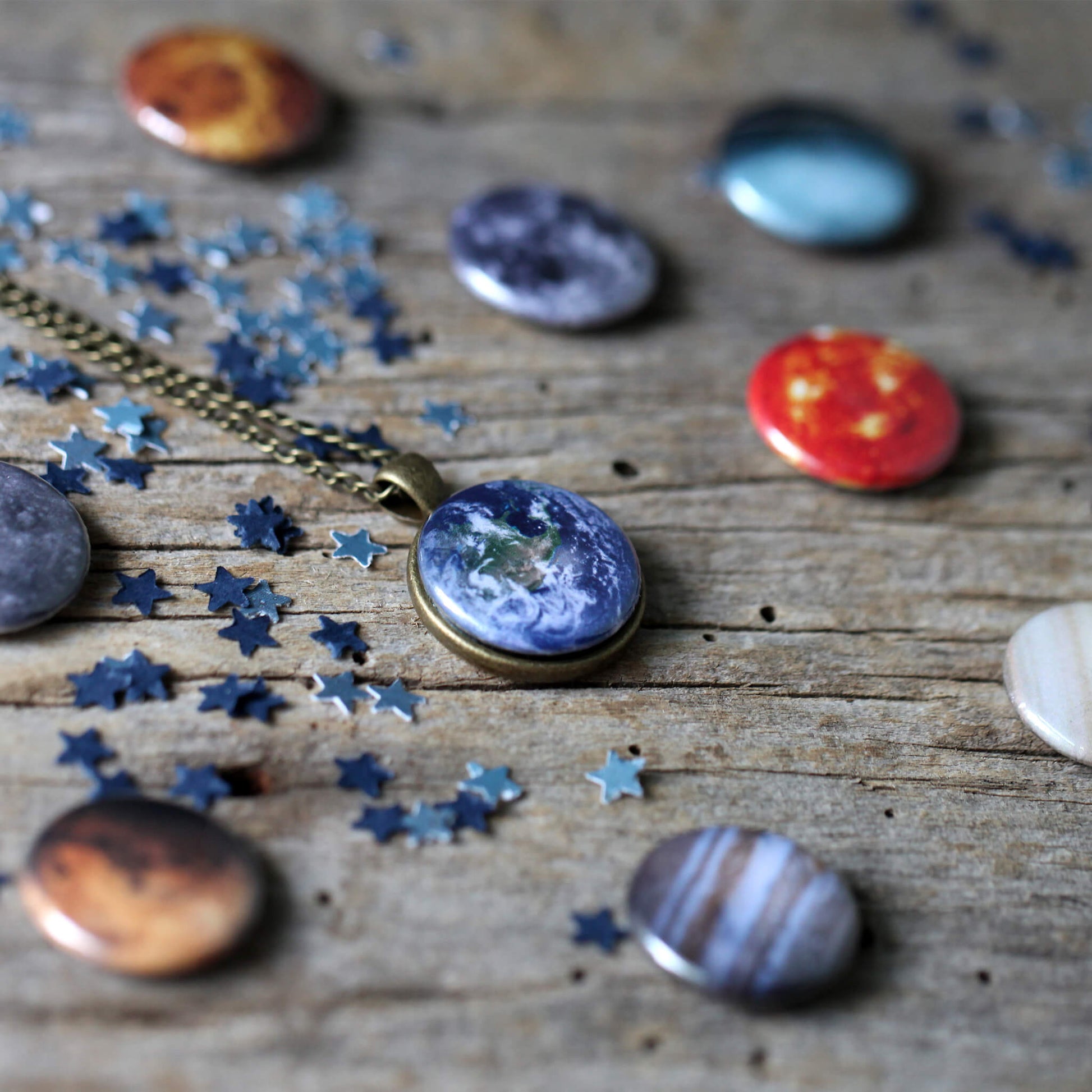 Solar System Images for Interchangeable Jewelry - Magnets Only! Magnets Yugen Handmade Yes Multi