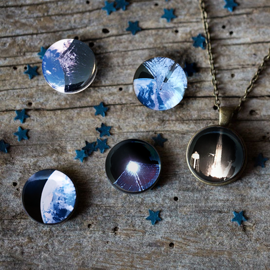 Interchangeable Planetary Society LightSail Necklace Necklace Yugen Handmade