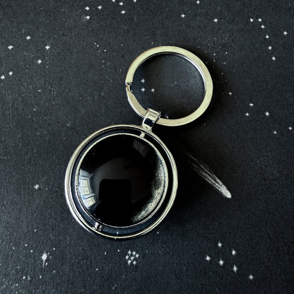 My Moon Double Sided Fidget Keychain with Two Custom Lunar Phases