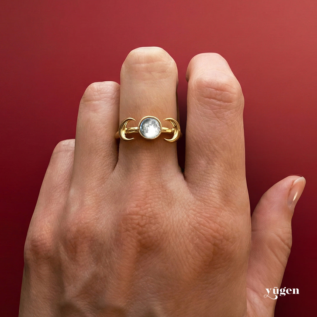 My Moon Custom Ring with 2 Crescents