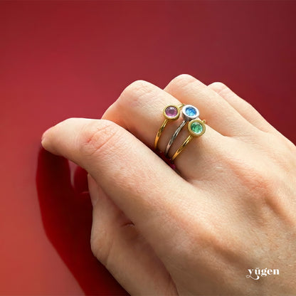 Birthstone Stackable Rings