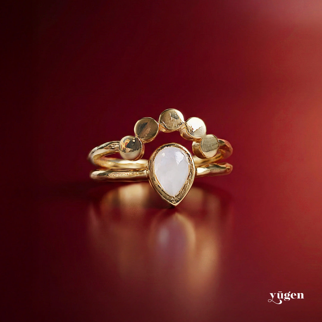 Moondrop Moonstone Ring