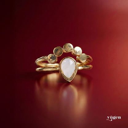 Moondrop Moonstone Ring