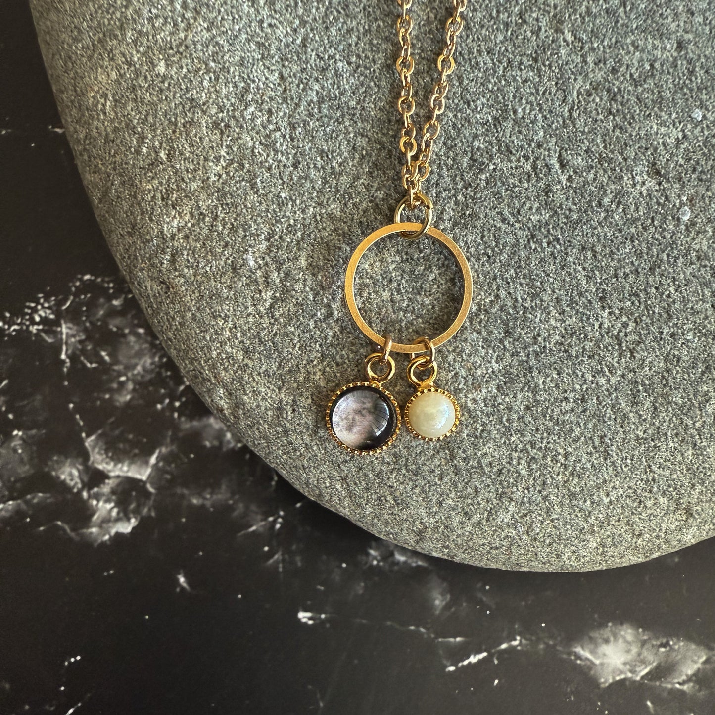 My Moon Birthstone Necklace