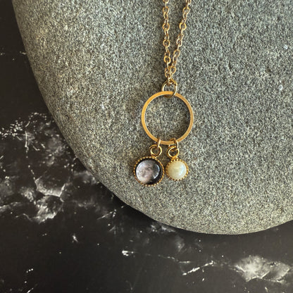 My Moon Birthstone Necklace