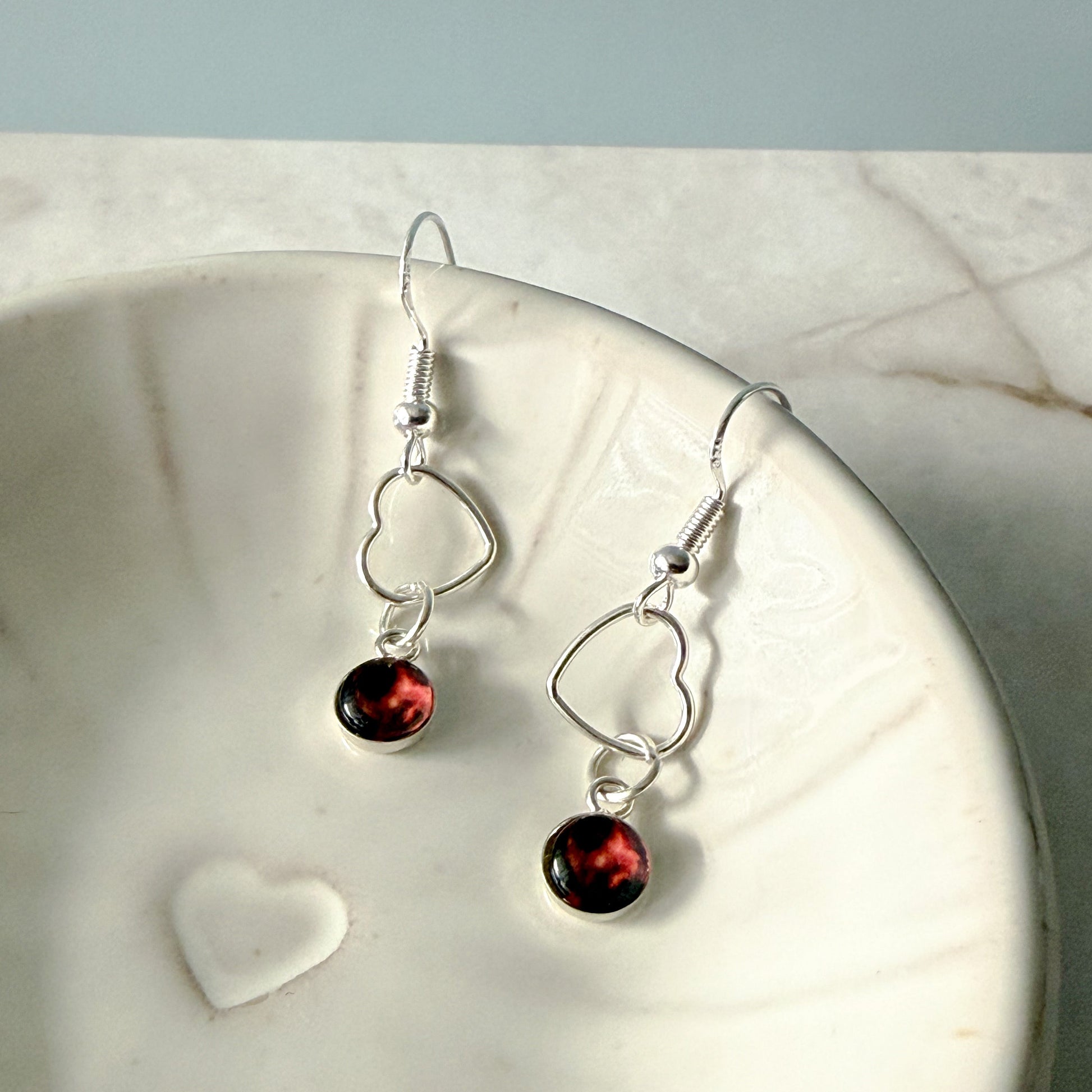 Heart of the Cosmos Sterling Silver Earrings