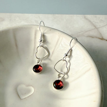 Heart of the Cosmos Sterling Silver Earrings