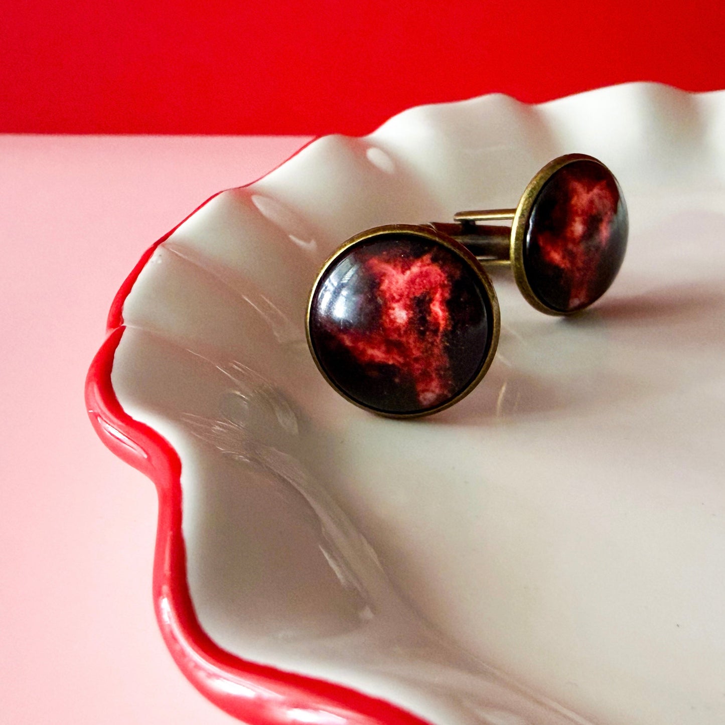 Galaxy Cufflinks - Space, Planet, Nebula, Star Accessories