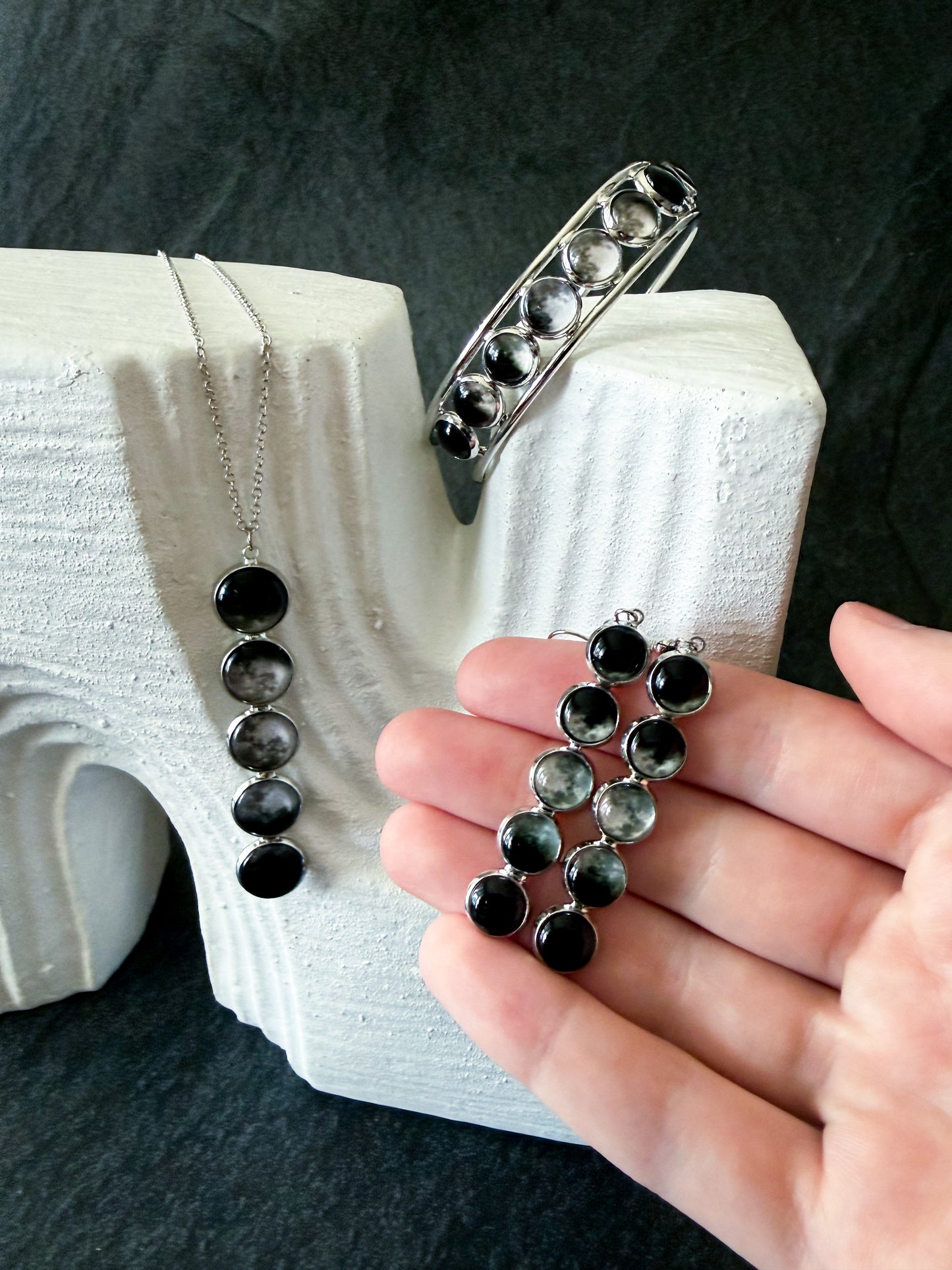 Moon Phase Jewelry Set