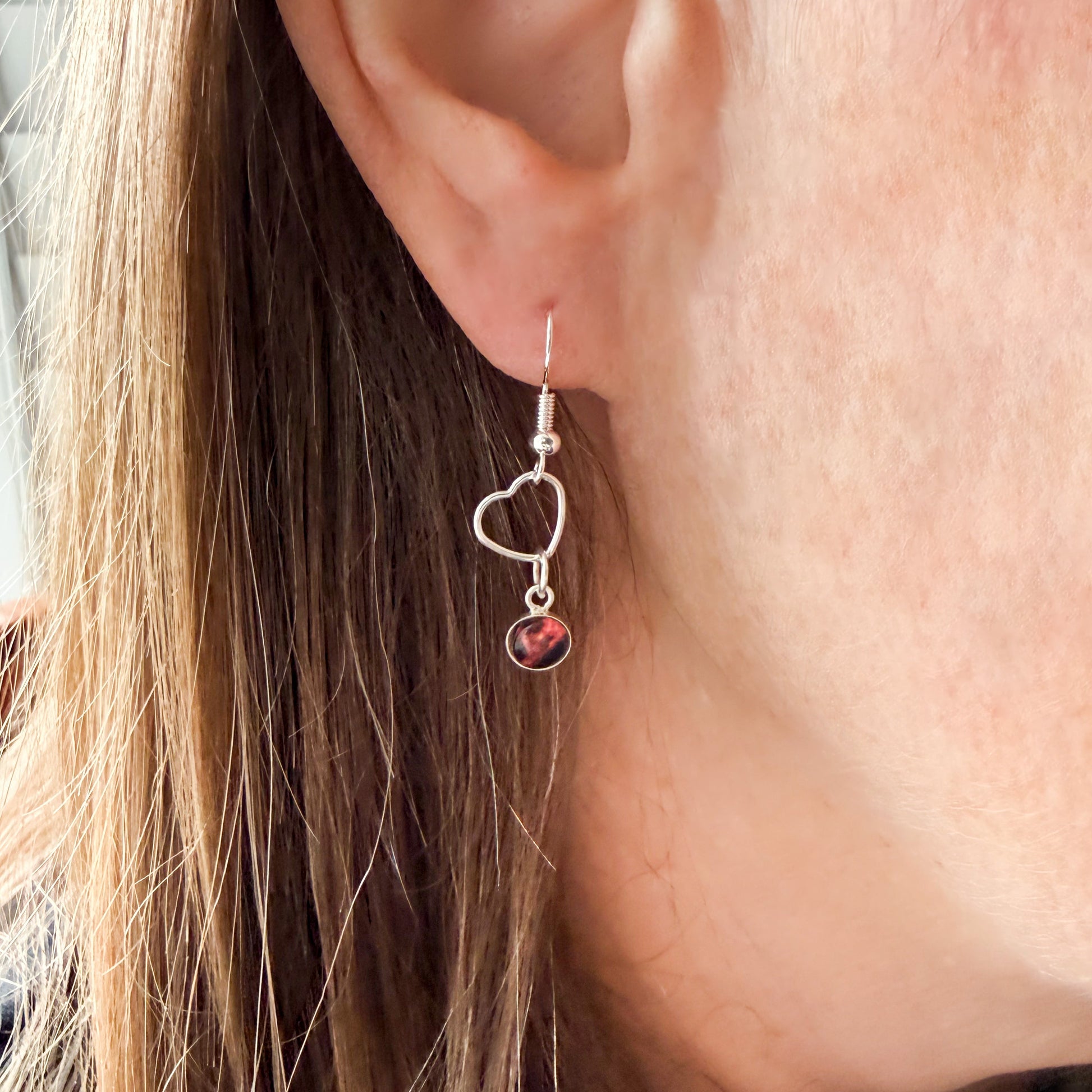Heart of the Cosmos Sterling Silver Earrings