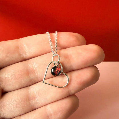 Heart of the Cosmos Sterling Silver Necklace