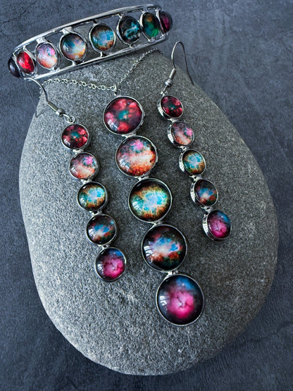 Nebula Rainbow Jewelry Set