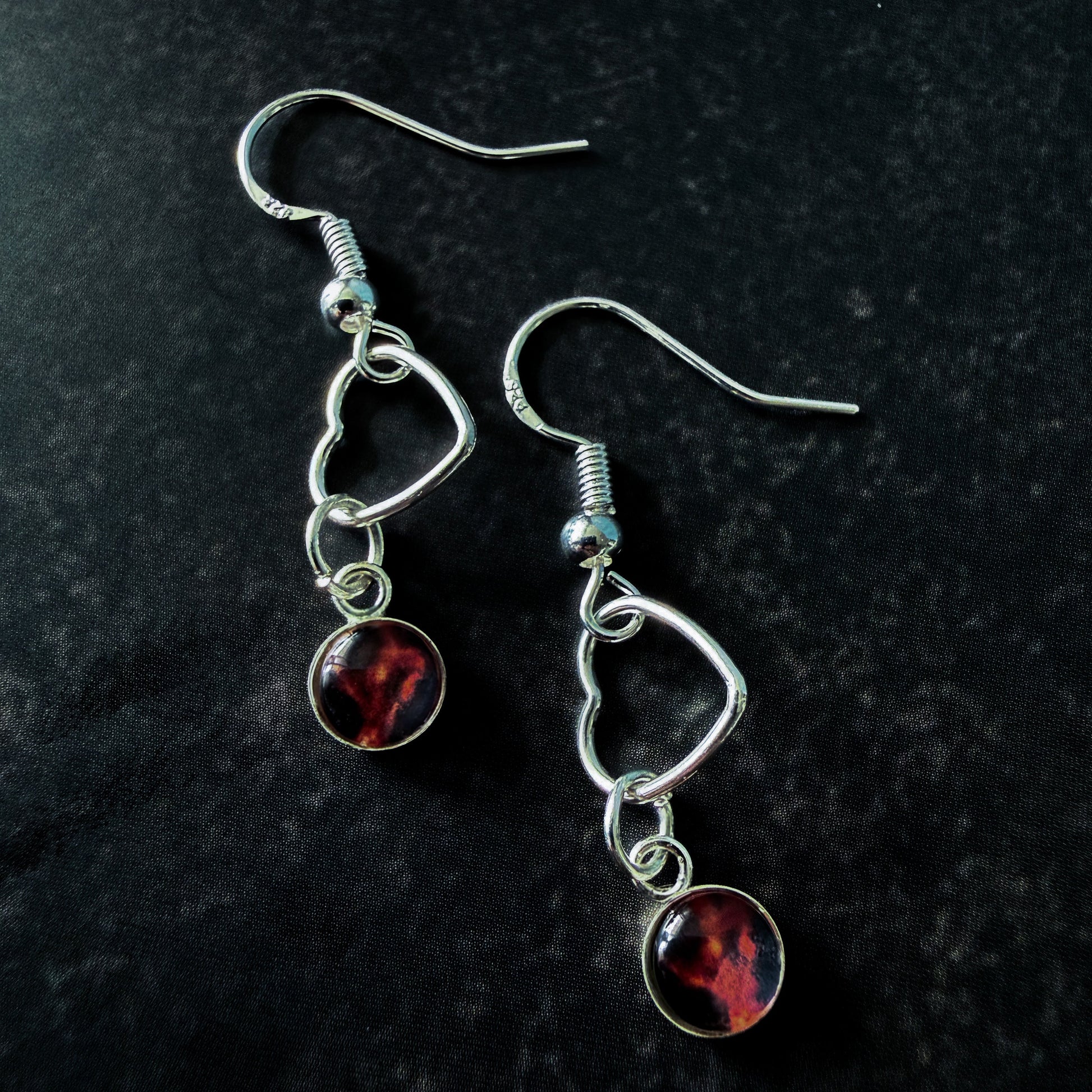 Heart of the Cosmos Sterling Silver Earrings